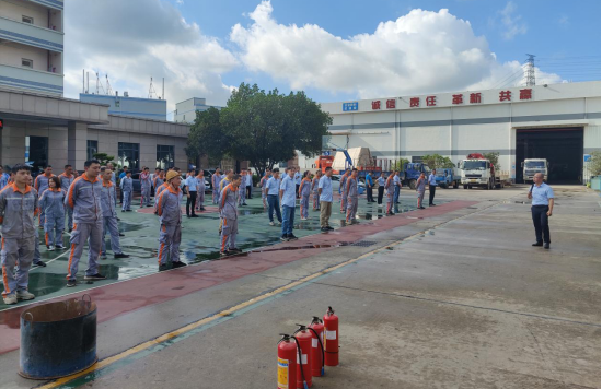 广东隆玻科技集团开展消防安全应急演练